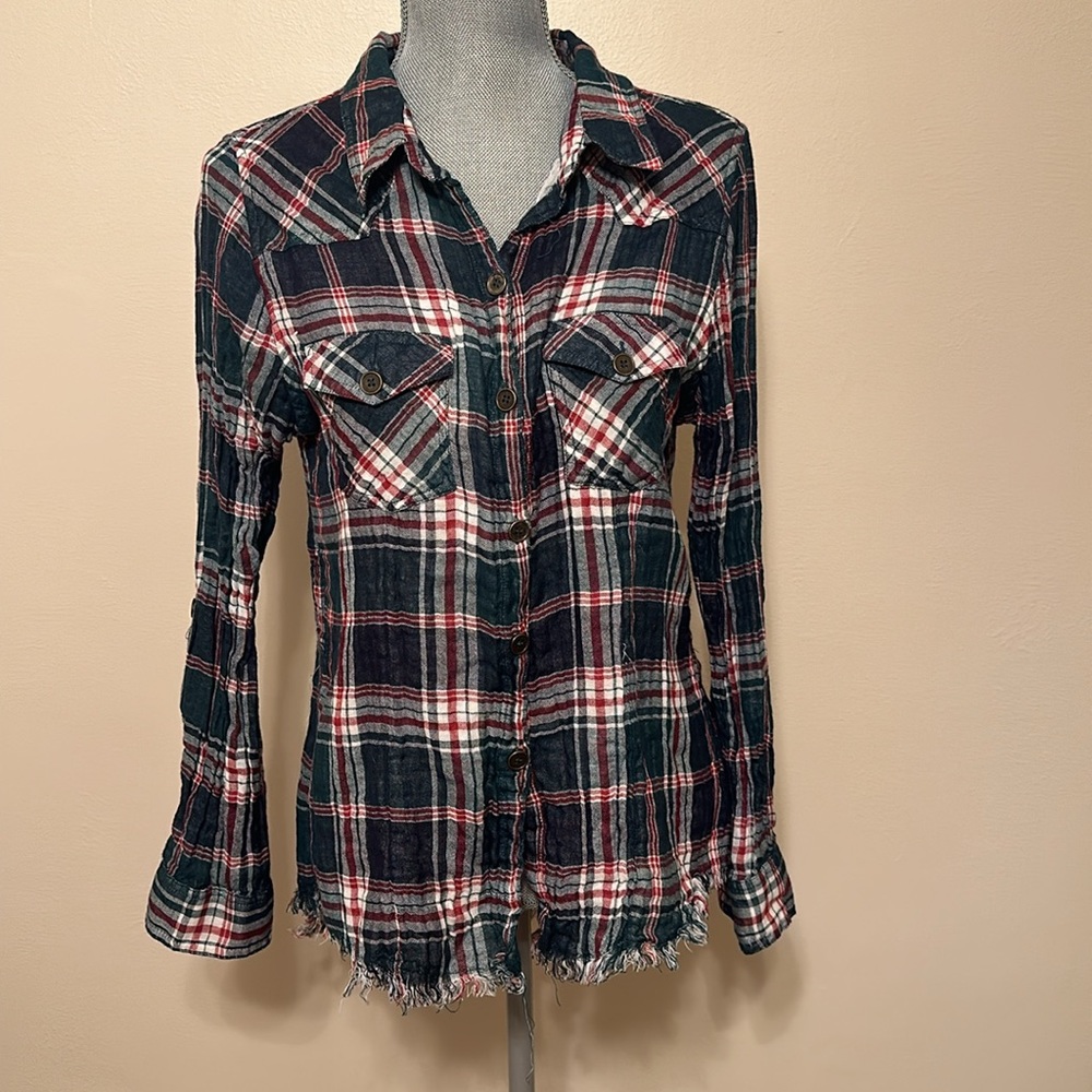 Nostalgia Flannel Patterned Top